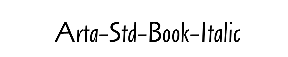 Arta-Std-Book-Italic