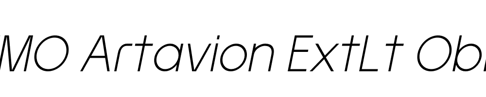 FSP DEMO Artavion ExtLt Obliq Italic