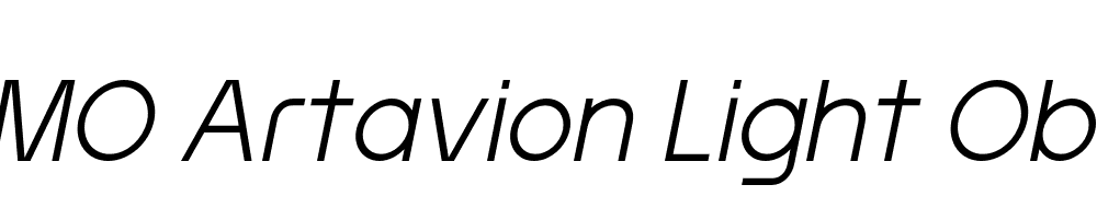 FSP DEMO Artavion Light Obliq Italic