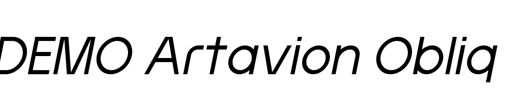 FSP DEMO Artavion Obliq Italic