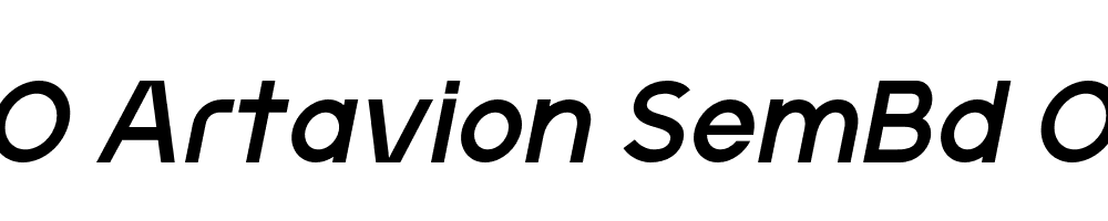 FSP DEMO Artavion SemBd Obliq Italic