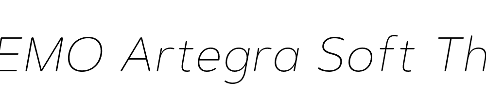 FSP DEMO Artegra Soft Thin Italic