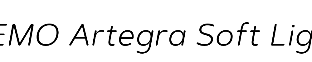 FSP DEMO Artegra Soft Light Italic