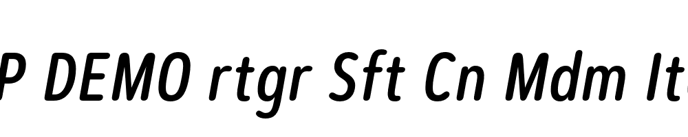 FSP DEMO rtgr Sft Cn Mdm Italic