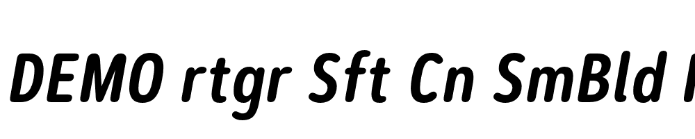 FSP DEMO rtgr Sft Cn SmBld Italic