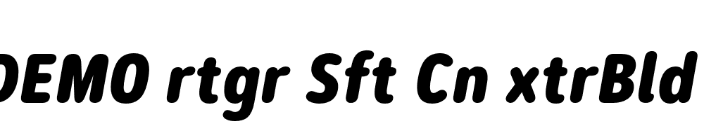 FSP DEMO rtgr Sft Cn xtrBld Italic