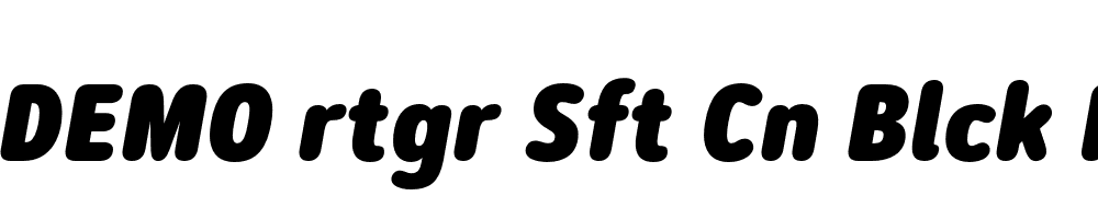 FSP DEMO rtgr Sft Cn Blck Italic