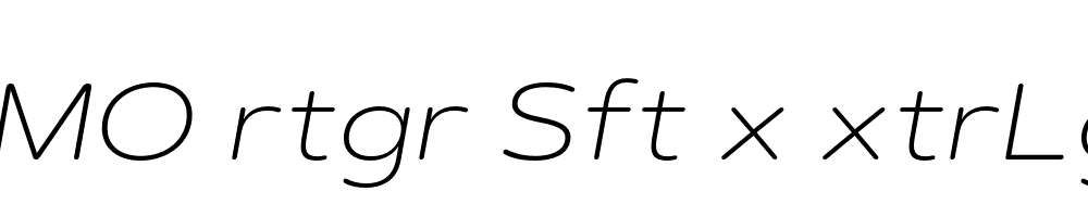 FSP DEMO rtgr Sft x xtrLght Italic