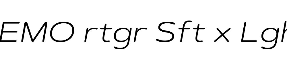 FSP DEMO rtgr Sft x Lght Italic