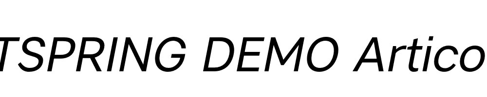  DEMO Artico Italic