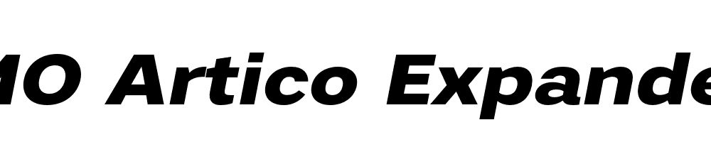  DEMO Artico Expanded ExtraBold Italic