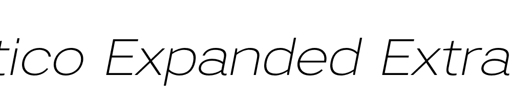  DEMO Artico Expanded ExtraLight Italic