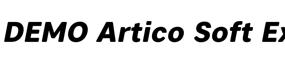  DEMO Artico Soft ExtraBold Italic