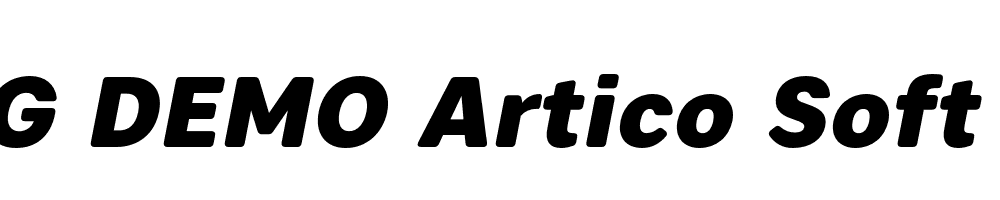  DEMO Artico Soft Heavy Italic