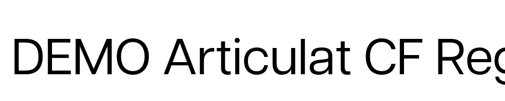 FSP DEMO Articulat CF Regular