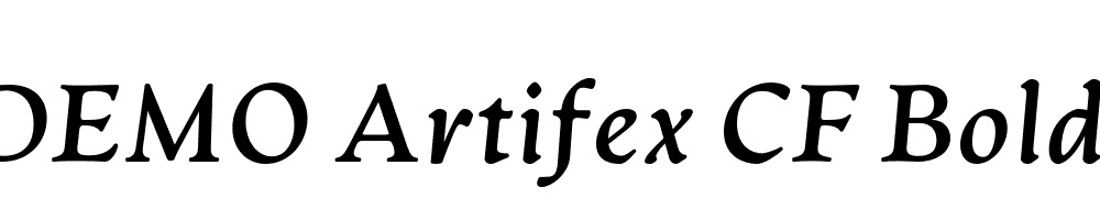 FSP DEMO Artifex CF Bold Italic