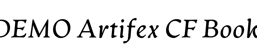 FSP DEMO Artifex CF Book Italic