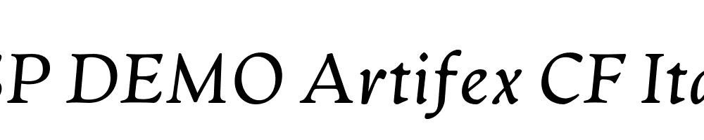 FSP DEMO Artifex CF Italic