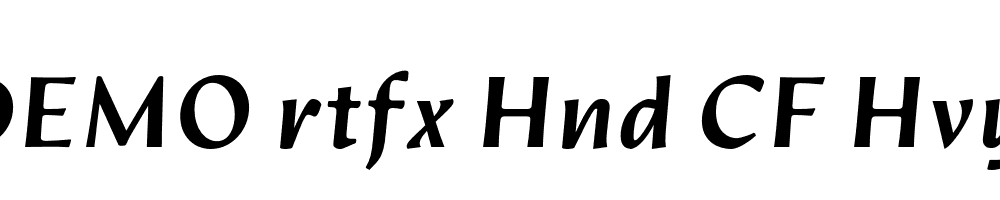 FSP DEMO rtfx Hnd CF Hvy Italic