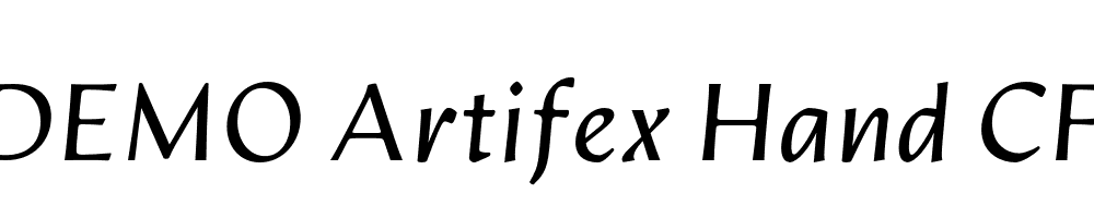 FSP DEMO Artifex Hand CF Italic