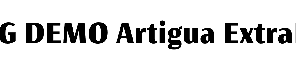  DEMO Artigua ExtraBold Regular