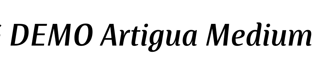  DEMO Artigua Medium Italic Regular