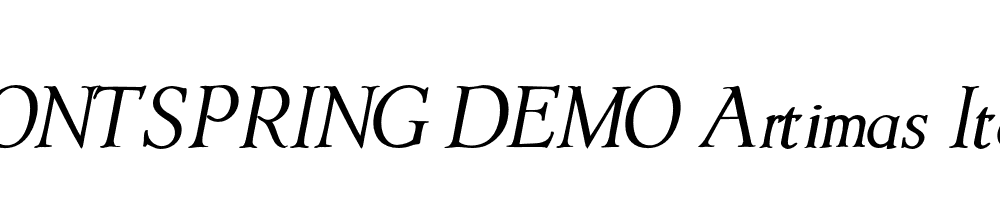  DEMO Artimas Italic