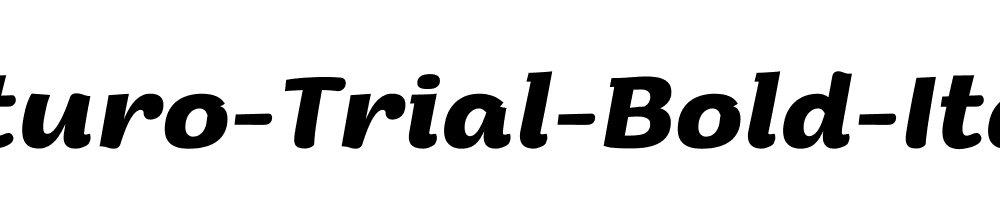 Arturo-Trial-Bold-Italic