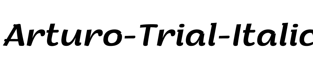 Arturo-Trial-Italic