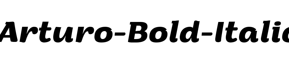 Arturo-Bold-Italic