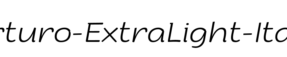 Arturo-ExtraLight-Italic