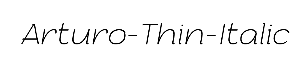 Arturo-Thin-Italic