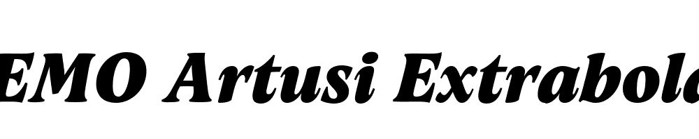 FSP DEMO Artusi Extrabold Italic