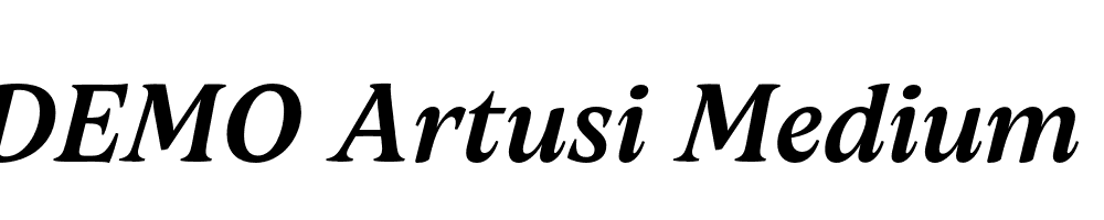 FSP DEMO Artusi Medium Italic