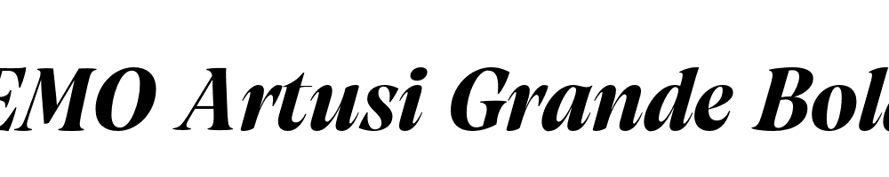 FSP DEMO Artusi Grande Bold Italic