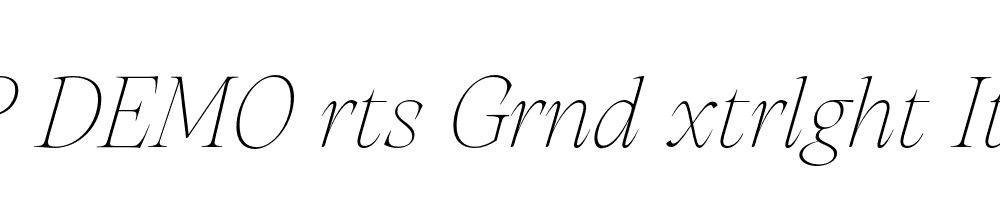 FSP DEMO rts Grnd xtrlght Italic