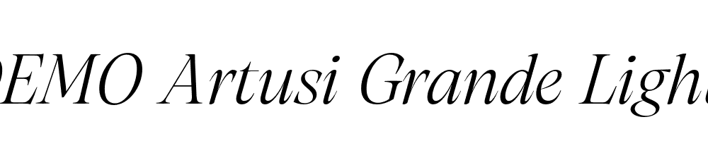 FSP DEMO Artusi Grande Light Italic