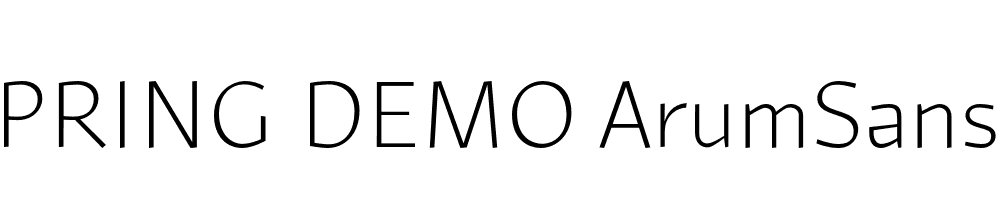  DEMO ArumSans Regular