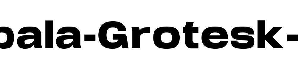 Arupala Grotesk Ultra