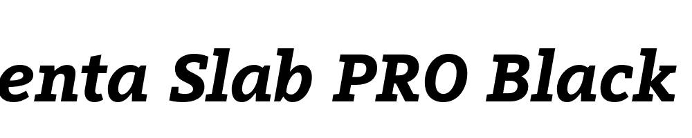  DEMO Arventa Slab PRO Black Bold Italic