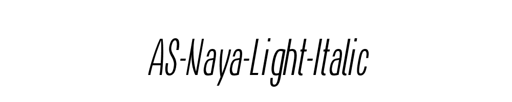 AS-Naya-Light-Italic