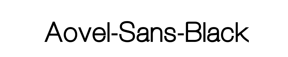 Aovel-Sans-Black