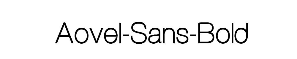 Aovel-Sans-Bold