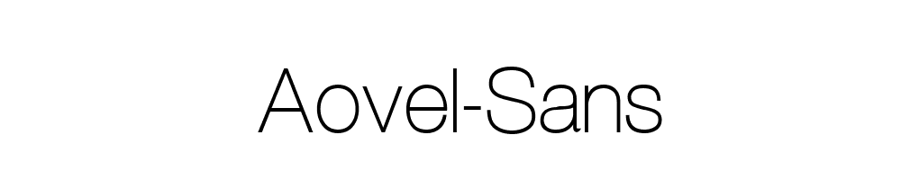 Aovel-Sans