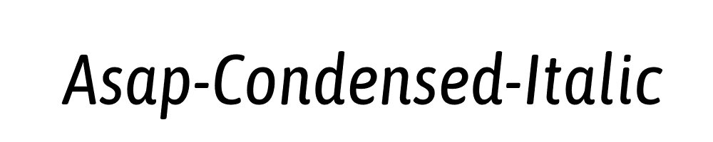 Asap-Condensed-Italic