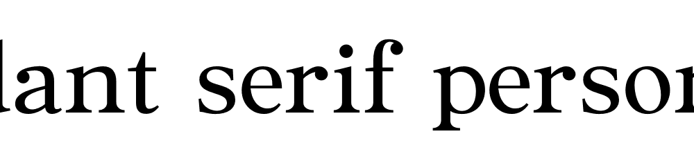 Ascendant Serif Personal Use