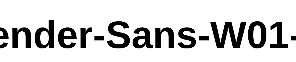 Ascender Sans W01 Bold