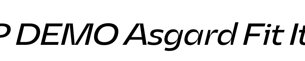 FSP DEMO Asgard Fit Italic