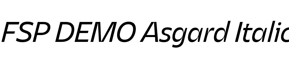 FSP DEMO Asgard Italic