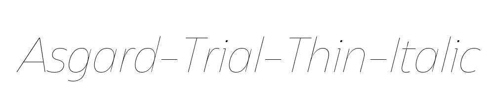 Asgard-Trial-Thin-Italic